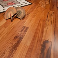 4" Tigerwood Prefinished Solid Wood Flooring at Discount Prices